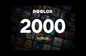 Roblox - 2000 Robux Keys-United States