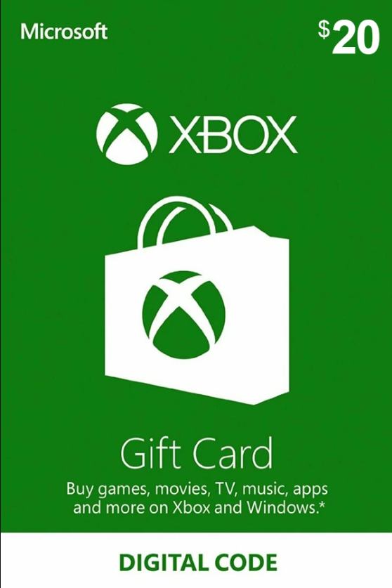 Xbox Live Gift Card 20 USD - US Microsoft Xbox Live Keys - United State