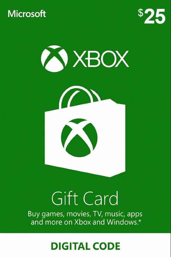 Xbox Live Gift Card 25 USD - US Microsoft Xbox Live Keys - United States